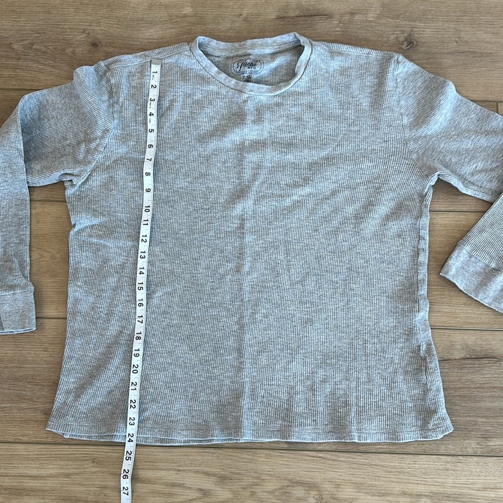 Jachs MFG Grey Long Sleeve Waffle Knit Shirt - Picture 2 of 5